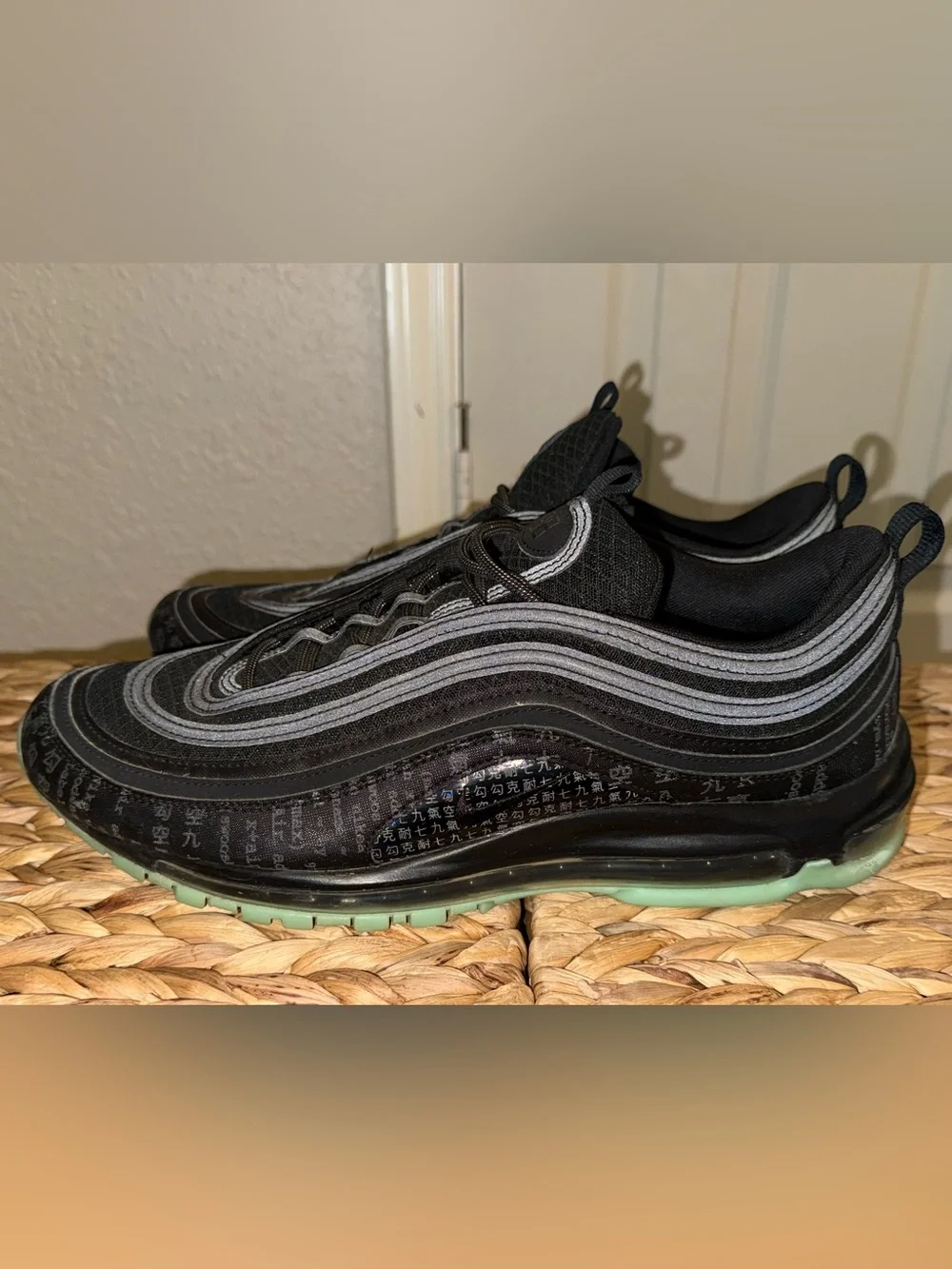 Men's Black Reflective Nike AirMax 97s - Matrix